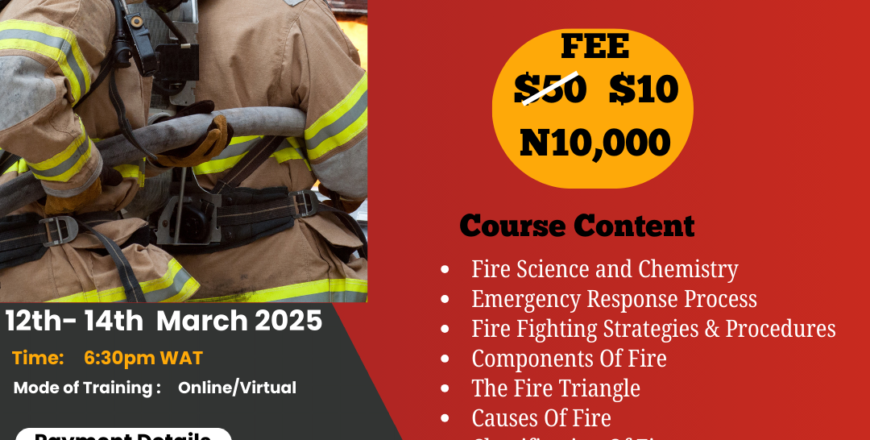 Basic Firefighting Certificate Course