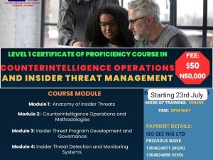 Counterintelligence Operations and Insider Threat Management